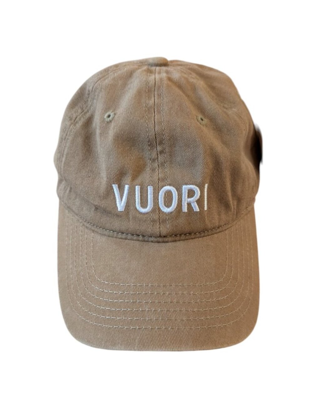 Vuori Hat Khaki Strapback Dad Outdoors Hiking Cotton Baseball Cap Preppy New NWT